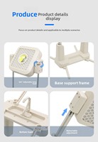 Nouvelle lampe de travail LED COB multifonctionnelle DC IP44 étanche, température de couleur réglable 3500K-6500K 10W portable ETL