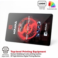 Tarjetas de Visita Personalizadas RFID NFC de PVC en Blanco 213/215/216/1k Impresas con Logotipo, Pago Inteligente Sin Contacto, Empaque de Madera de Lujo