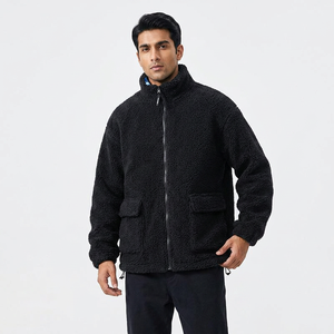 New Design Canvas Men's Windproof Hooded Stand Collar Vintage Style <b>Jackets</b> Knitted 220g - Product Image 1