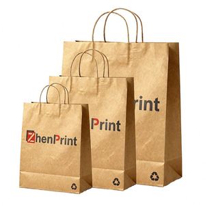 Bolsas de Papel para Bebidas, con Fondo Cuadrado, Tamaño Grande, para Vino, Té, Cerveza, Laminadas, de Papel Artístico, para Librerías, de Fábrica - Product Image 1
