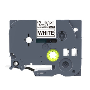 Cinta de Etiquetas Compatible de Repuesto para TZE-231 TZE-431 TZE 531 Tze 631 <span class=keywords><strong>TZ</strong></span> 231 <span class=keywords><strong>12mm</strong></span> 0.47 Pulgadas Laminada Negra sobre Blanca - Product Image 5