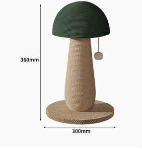 Mushroom <b>Cat</b> <b>Scratching</b> <b>Post</b> Wear Resistant Hemp Rope <b>Cat</b> Scratcher Interactive Ball Standing <b>Cat</b> Toy <b>for</b> Indoor <b>Cats</b> - Product Image 2