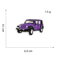 Nouveau fer sur broderie violet série chapeau soleil coeur caméra Patch pour cadeau de décoration