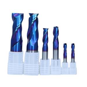 Fresa de extremo plano de carburo de 2 filos 65 HRC para CNC, herramientas de corte, broca de router, afilador de fresas, fresas de extremo, cortadores de fresas - Product Image 2