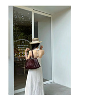 Sacs en cuir tressé véritable en cuir de vachette tanné de luxe, grande capacité, sacs pour femmes doux et tissés à la main avec du coton