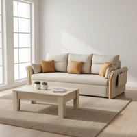 Canapé-lit et fauteuil de loisirs modernes et minimalistes, extensibles, en tissu écologique, pour salon, chambre et bureau