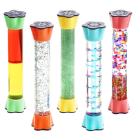 OEM Temporizador Líquido de Dos Colores, de Gran Venta, Sensorial, Visual, con Burbujas, Reloj de Arena, Juguetes Científicos de Gravedad para Actividades de Juego Infantiles