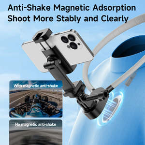 Support magnétique anti-secousse pour le cou Support pour téléphone pour caméra d'action GoPro,<span class=keywords><strong>DJI</strong></span>,Insta360, Support de lumière de remplissage - Product Image 3