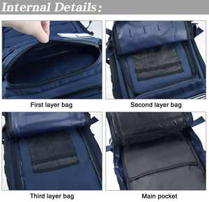 Mochila de Senderismo con Logotipo Personalizado de Fábrica, Bolsa de Gimnasio para Hombre, Mochila Táctica Impermeable para Exteriores - Product Image 4