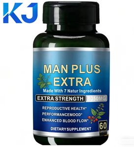 Suplemento Dietético Masculino Man Plus Extra, Ingredientes Naturales de Máxima Potencia para la <span class=keywords><strong>Salud</strong></span> Reproductiva y Mejora del Flujo Sanguíneo - Product Image 1