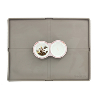 Tapete para Comida de Mascotas de PVC, Diseño Simple y Lindo, Personalizable, Antiderrames, Antideslizante, Fácil de Limpiar, Ecológico y Reutilizable, para Perros y Gatos