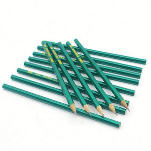 Lot de crayons hexagonaux verts HB en bois de haute qualité pour fournitures scolaires et de bureau – Le moins cher - Product Image 1