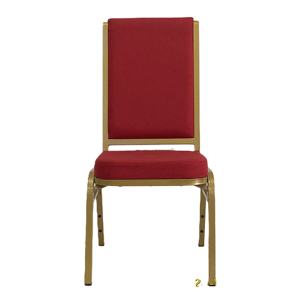 Vente en gros de chaises de banquet de mariage empilables en métal doré de luxe chaises meubles d'hôtel en fer pour fêtes et événements - Product Image 1