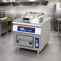 Fourneau intelligent intégré 10KW 380V, plaque de cuisson électrique commerciale, plaque de cuisson électrique avec commande tactile