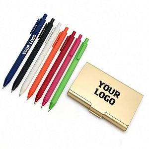Promotional Pen With Logo Custom Ballpen Wholesale Small Business Gift Laser Logo Ballpen Plastic Ballpoint Pens - Product Image 1
