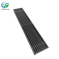 Grille d'aération moderne réglable, durable, intérieure et extérieure, 0 degré, persiennes en acier PVC, ligne de base amovible, systèmes de registre