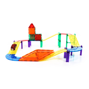 Nuevos juguetes educativos coche de pista de carreras de gran magnético constructor juguete EN71 ASTM de la CPSC CE - Product Image 2