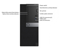 Mini-ordinateur de bureau OptiPlex 7050 Tower Barebone, 7e génération, propre, sans rayures, grade A, testé et fonctionnel