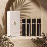 En stock, flacon de parfum unique de 10 ml, flacon de parfum personnalisé en cuir PU avec pompe pulvérisatrice, conteneur de parfum vide de luxe