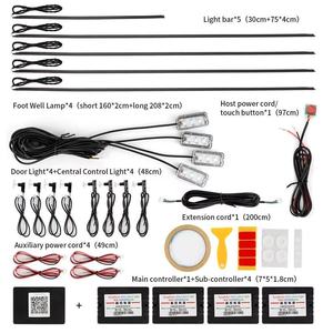 Tira <span class=keywords><strong>de</strong></span> Luces <span class=keywords><strong>LED</strong></span> Decorativas <span class=keywords><strong>de</strong></span> Ambiente con Control Inalámbrico por Aplicación, 22 en 1, RGB, Color Oculto, Acrílico, Ilustración <span class=keywords><strong>LED</strong></span>, Efecto <span class=keywords><strong>de</strong></span> Persecución - Product Image 4