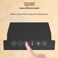 Nouveau radiateur de bureau portable télécommandé, petit, économe en énergie, alimentation USB, élément chauffant PTC, régulateur de température, anti-renversement