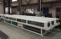 Máquina de Extrusión de Tubería Corrugada de Doble Pared de 110-250 mm, Equipo de Producción de HDPE/PP PE, Caja de Cambios PLC, Alta Productividad