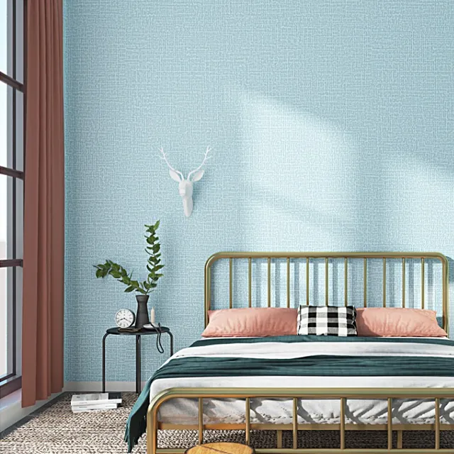 3d Home Decoration Mural Wallpaper Flax-like Fabric Foam Wall Paper Modern