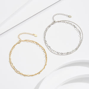 7. एक प्रीमियम रोदम/सोना 925 स्टर्लिंग चांदी समायोज्य टखने वाली थोक शादी के गहने - Product Image 5