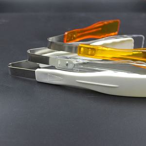 22cm klares weißes orange farbenes Kunststoff-PC-Zangen-Utensil zum Schneiden von Kuchen und Brot Vielseitig für die Zubereitung von Lebensmitteln - Product Image 2