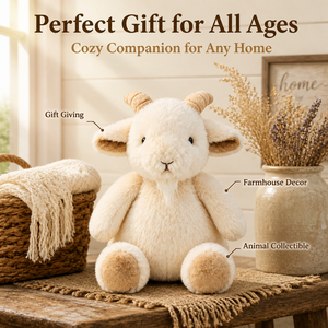 Peluche Personalizzato a Forma di Capra, Animale di Peluche Morbido e Realistico, Regalo Carino per Bambini, Collezionabile, OEM ODM, Produzione all'Ingrosso - Product Image 3