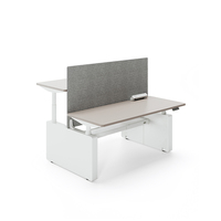 EMSUN Cadre de bureau moderne à hauteur réglable Table de mobilier de bureau assise à debout Ascenseur électrique Bureau d'ordinateur Double moteur