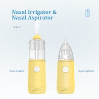 Aspirateur nasal et irrigateur électrique multifonction 2 en 1, forte aspiration, pompe à vide pour le nez de bébé en silicone