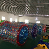 Balle Gonflable Transparente en PVC de 0,8 mm pour Jeux Aquatiques, Équipement Commercial d'Extérieur 2,2x2,4x1,6m, Couleur Personnalisable, Garantie 2 Ans