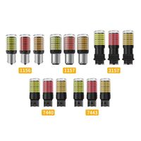 Ampoules de frein LED haute intensité YOCITA 1156 144SMD 3014 pour voiture 12V, nouvelle génération, courant constant, anti-coup de couteau, marche arrière, 124 Spider Abarth 9W