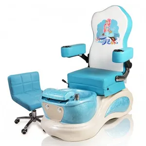 制造商提供定制足疗椅美甲沙龙粉色蓝色儿童水疗足疗椅