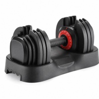 Haltère réglable progressif en fonte de 25 kg, 17 niveaux, 2,5-25 kg, avec verrouillage, pour la musculation à domicile