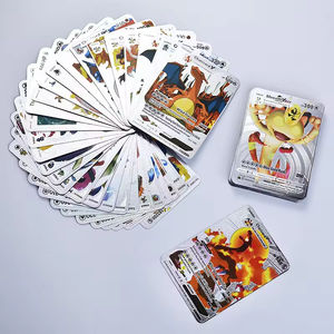 Nouveauté pour les cartes de jeu de cartes à collectionner Pokémon, dorées et argentées colorées imprimées sur du plastique avec Charizard V VMAX <span class=keywords><strong>GX</strong></span> - Product Image 3