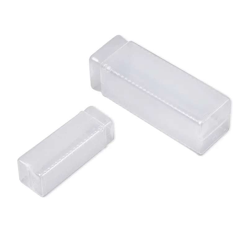 Transparent plastic square telescopic pack tube for CNC end mill tool packing Plastic packaging box for drill bits