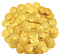 Pirate Trésor Pièce En Plastique Or Argent Coffre Au Trésor Jouet pour Jeux De Société Jetons Cosplay Halloween Décoration