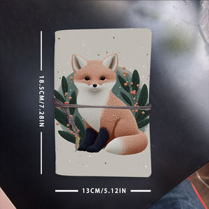 Kit de integración de cuaderno hecho a mano A6, regalo para nuevos empleados, ideal para notas de políticas y expectativas de roles con Fox Leaves B - Product Image 6