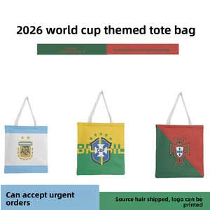 Borsa a tracolla Coppa <span class=keywords><strong>del</strong></span> <span class=keywords><strong>Mondo</strong></span> di calcio 2026, Zaino per tifosi, Borsa in tela World Cup, Borsa shopping per prodotti da tifoso - Product Image 2
