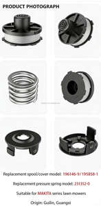 Bobine de fil de coupe de rechange pour tondeuse 196146-9/195858-1 1,6 mm 27FT/8,3M pour Makita Akkusense 18VDUR181Z DUR181RF DUR181 - Product Image 5