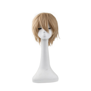 Parrucca Cosplay di Alta Qualità per Anime <span class=keywords><strong>Wolf</strong></span> Girl e Black Prince Sata Kyouya, Capelli Corti Marrone Chiaro Stratificati Resistenti al Calore per Cosplay - Product Image 1