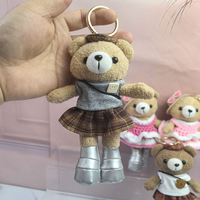 OEM Oso de Peluche Suave Transformable Versátil, Muñeco de Peluche con Disfraz Intercambiable, Adorno para Bolso, Muñeco Llavero