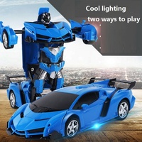 Venta Caliente: Coche Robot Transformable RC 2.4G, Transformación Inteligente con un Clic, Alcance de 30m, Listo para Usar en Interiores y Exteriores
