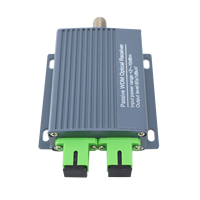Récepteur optique passif en métal HZY-0303PWD-WS avec sortie RF WDM FTTH, mini nœud optique passif CATV