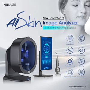 2025 Kes nuevo analizador Facial <span class=keywords><strong>5D</strong></span> portátil Al Skin <span class=keywords><strong>Scanner</strong></span> Magic Mirror Prueba de humedad para salón EU US JP Plugs - Product Image 3