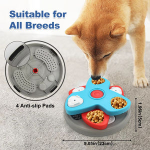 Bol interactif pour animaux de compagnie OEM, nourriture lente, 2/3/4 couches rotatives, 4 couches en latex, puzzle pour chien, jouet à mâcher, <span class=keywords><strong>anti</strong></span>-ennui, distributeur de nourriture pour chien, nettoyage des dents - Product Image 4