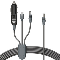 Cable de alimentación para coche 3 en 1 para Starlink Mini 100W USB C DC y enchufe para encendedor de cigarrillos