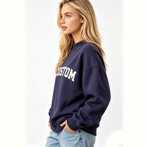 Felpa Oversize da Donna con Collo Alto 2026, Pullover Corto a Maniche Lunghe <span class=keywords><strong>per</strong></span> <span class=keywords><strong>Ragazze</strong></span>, <span class=keywords><strong>Moda</strong></span> Invernale - Product Image 3